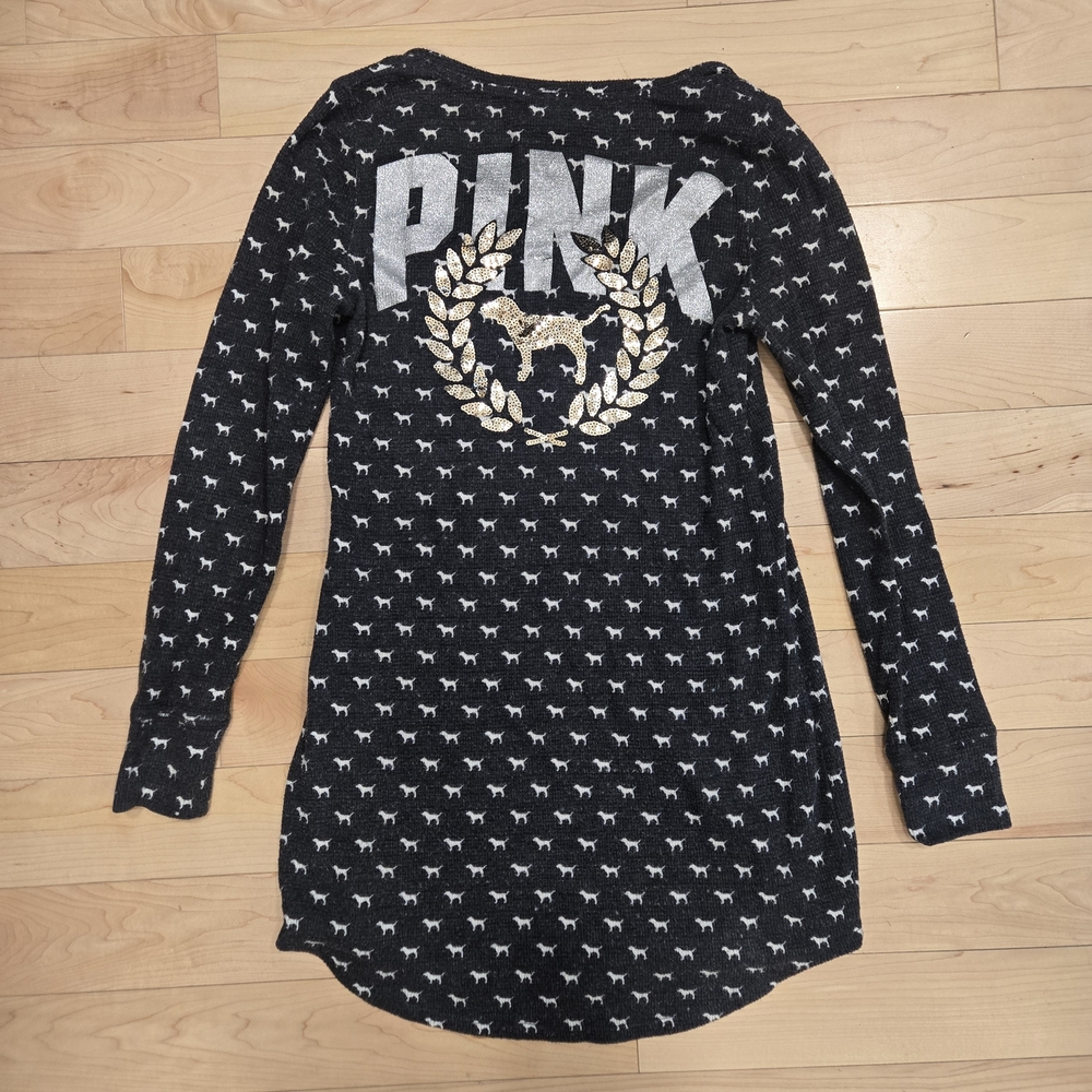 vintage victoria’s secret PINK waffle knit sleep dress / lounge dress 🐶✨